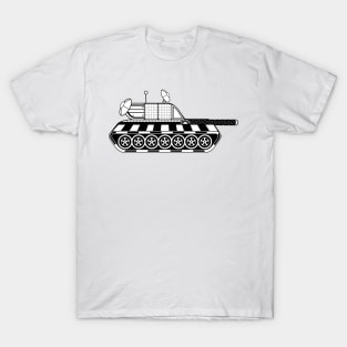 Black and White Patterned Cartoon Tank (Variant 1) T-Shirt